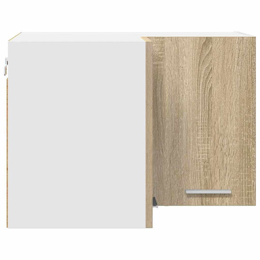 Hangkast Riga Sonoma Eik en Wit 57 x 57 x 40 cm Bewerkt hout