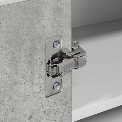 Hangkast Riga Beton Grijs en Wit 57 x 57 x 40 cm Bewerkt hout
