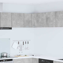 Hangkast Riga Beton Grijs en Wit 57 x 57 x 40 cm Bewerkt hout