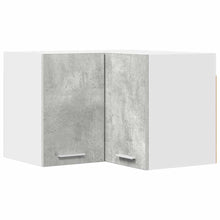 Hangkast Riga Beton Grijs en Wit 57 x 57 x 40 cm Bewerkt hout