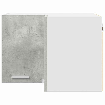 Hangkast Riga Beton Grijs en Wit 57 x 57 x 40 cm Bewerkt hout