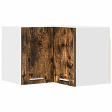 Hangkast Riga Gerookte Eik en Wit 57 x 57 x 40 cm Bewerkt hout