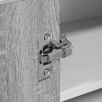 Hangkast Riga Grijs Sonoma en Wit 57 x 57 x 40 cm Bewerkt hout