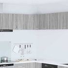Wall Cabinet Grey Sonoma and White 57 x 57 x 40 cm Engineered wood