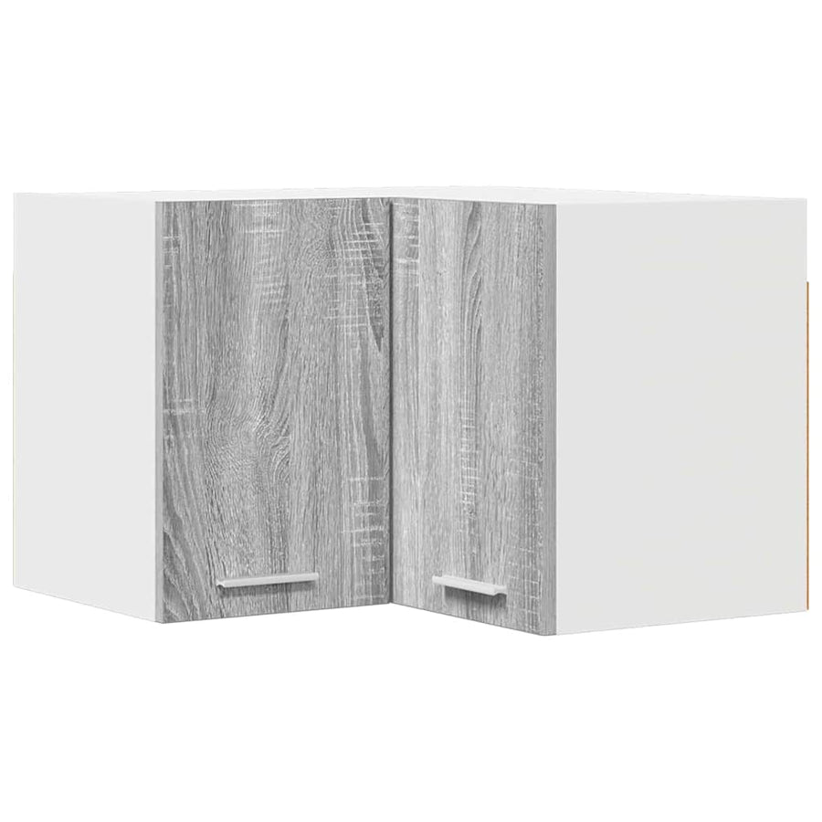 Hangkast Riga Grijs Sonoma en Wit 57 x 57 x 40 cm Bewerkt hout