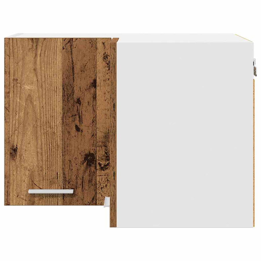 Hangkast Riga Oude Hout en Wit 57 x 57 x 40 cm Bewerkt hout