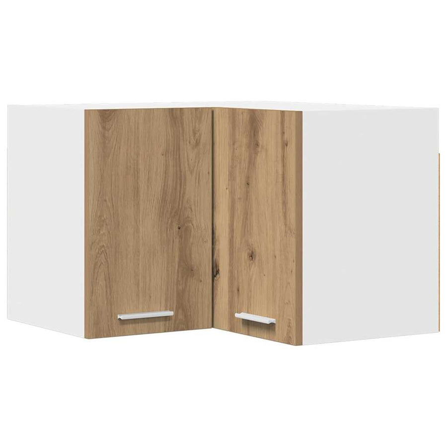 Hangkast Riga Ambachtelijke Eik en Wit 57 x 57 x 40 cm