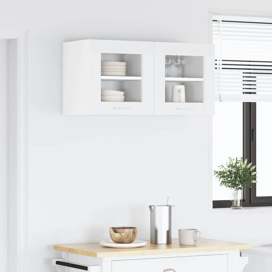 Hangkast met plank Riga 2 pcs Wit 40 x 31 x 40 cm Bewerkt hout