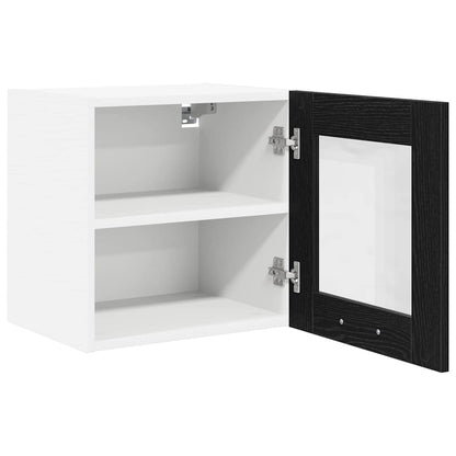 Hangkast Riga Zwart Eiken 40 x 31 x 40 cm Bewerkt hout
