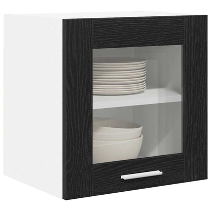 Hangkast Riga Zwart Eiken 40 x 31 x 40 cm Bewerkt hout