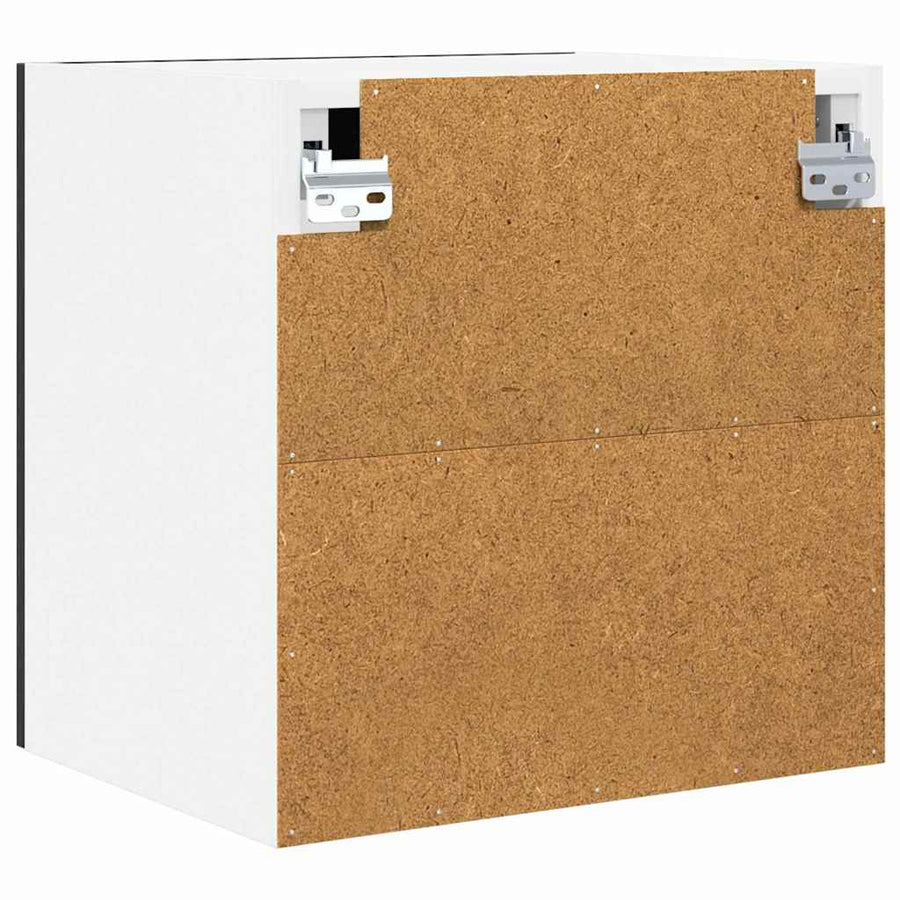 Hangkast Riga 2 pcs Zwart Eiken 40 x 31 x 40 cm Bewerkt hout