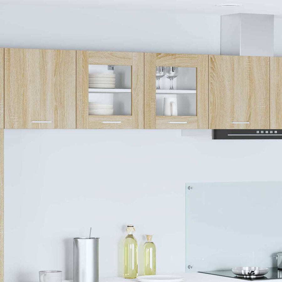 Hangkast Riga 2 pcs Sonoma Eiken 40 x 31 x 40 cm Bewerkt hout