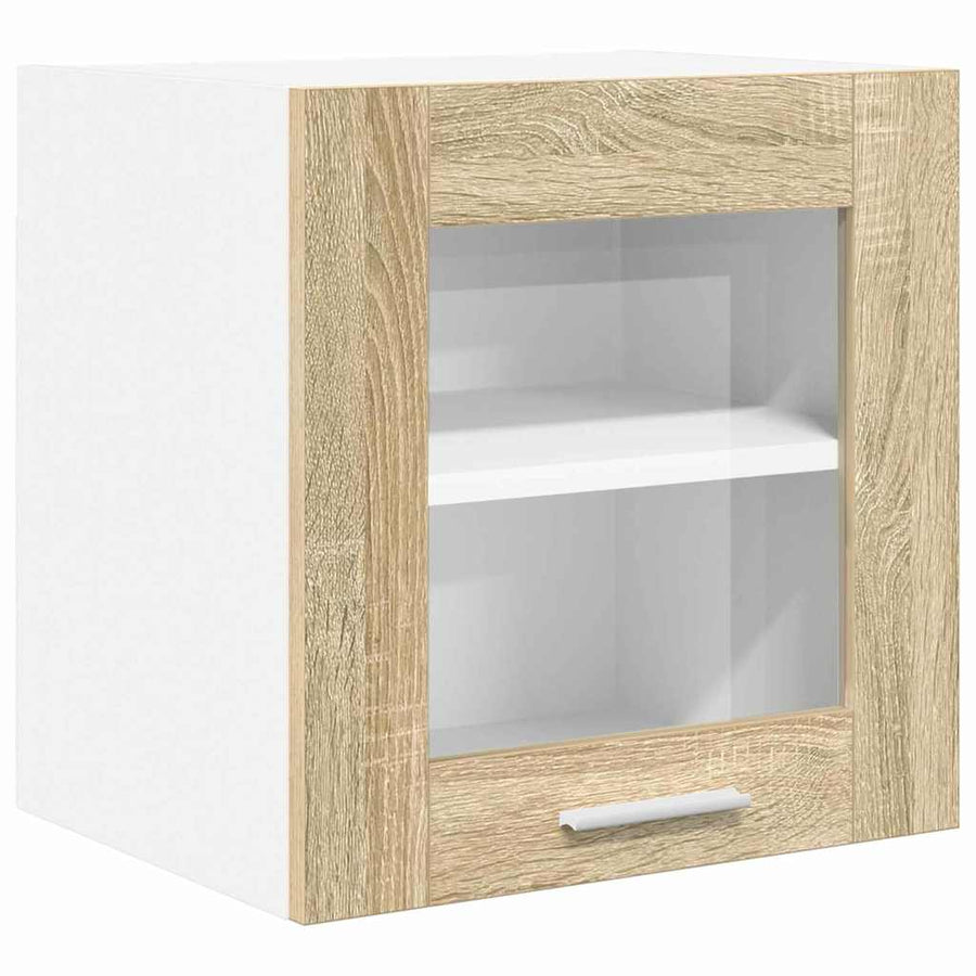 Hangkast Riga 2 pcs Sonoma Eiken 40 x 31 x 40 cm Bewerkt hout