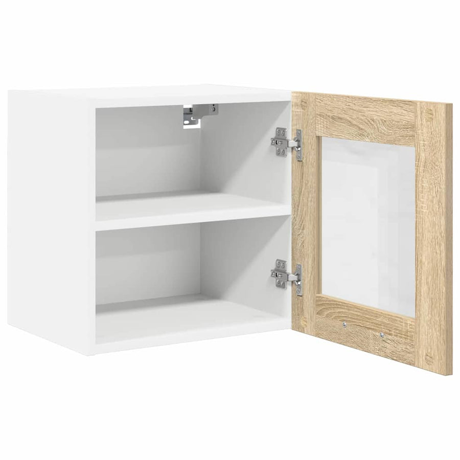 Hangkast Riga 2 pcs Sonoma Eiken 40 x 31 x 40 cm Bewerkt hout