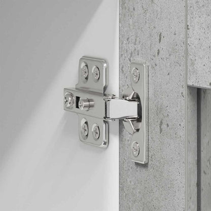 Hangkast Riga 2 pcs Beton Grijs 40 x 31 x 40 cm Bewerkt hout