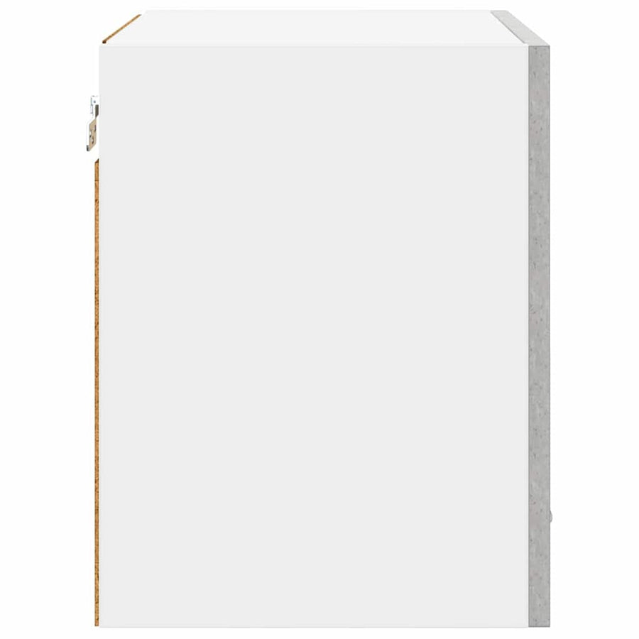 Hangkast Riga 2 pcs Beton Grijs 40 x 31 x 40 cm Bewerkt hout