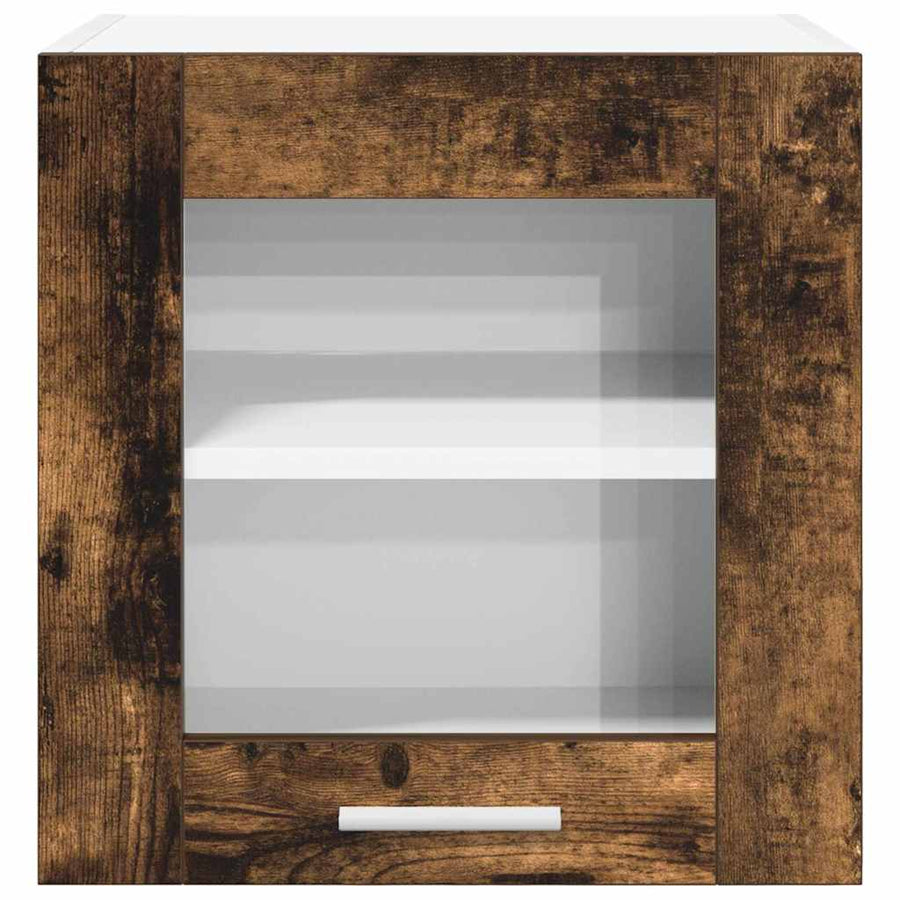 Hangkast Riga Gerookt eiken 40 x 31 x 40 cm Bewerkt hout