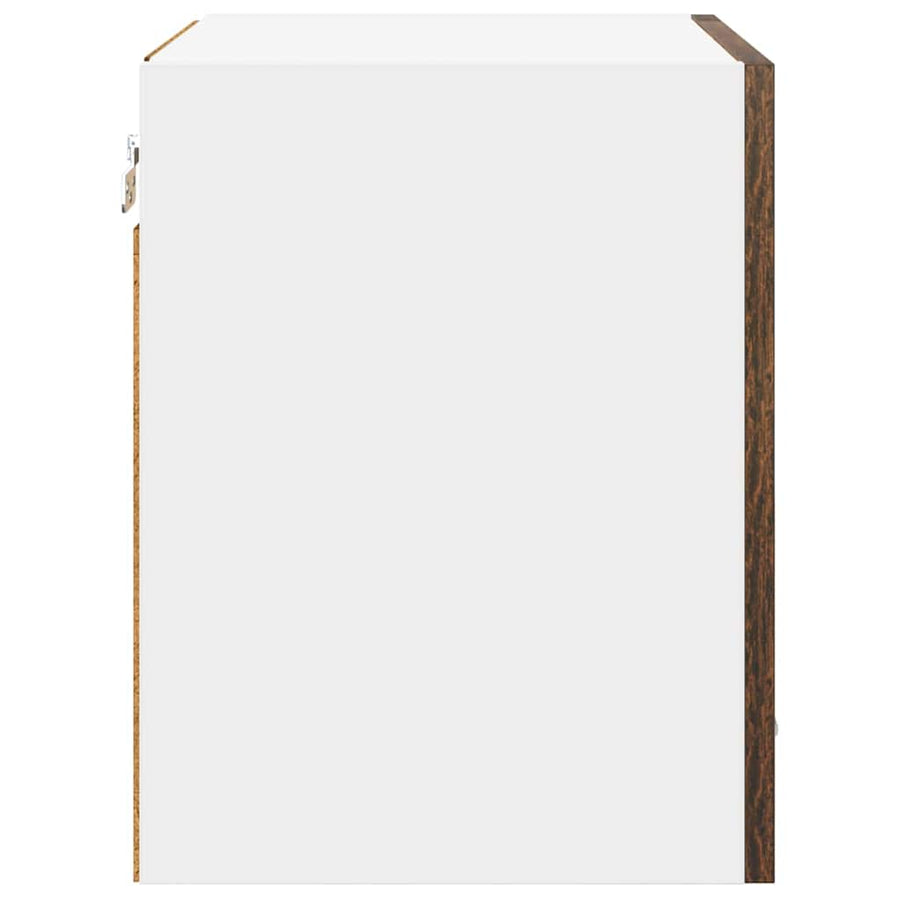 Hangkast Riga Gerookt eiken 40 x 31 x 40 cm Bewerkt hout