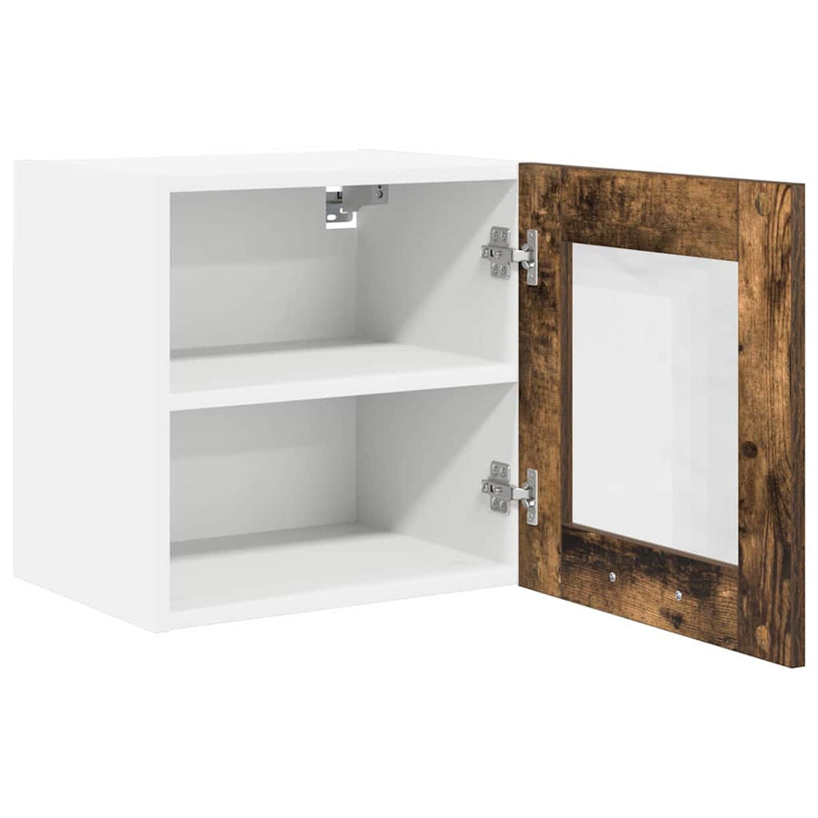 Hangkast Riga 2 pcs Gerookt eiken 40 x 31 x 40 cm Bewerkt hout