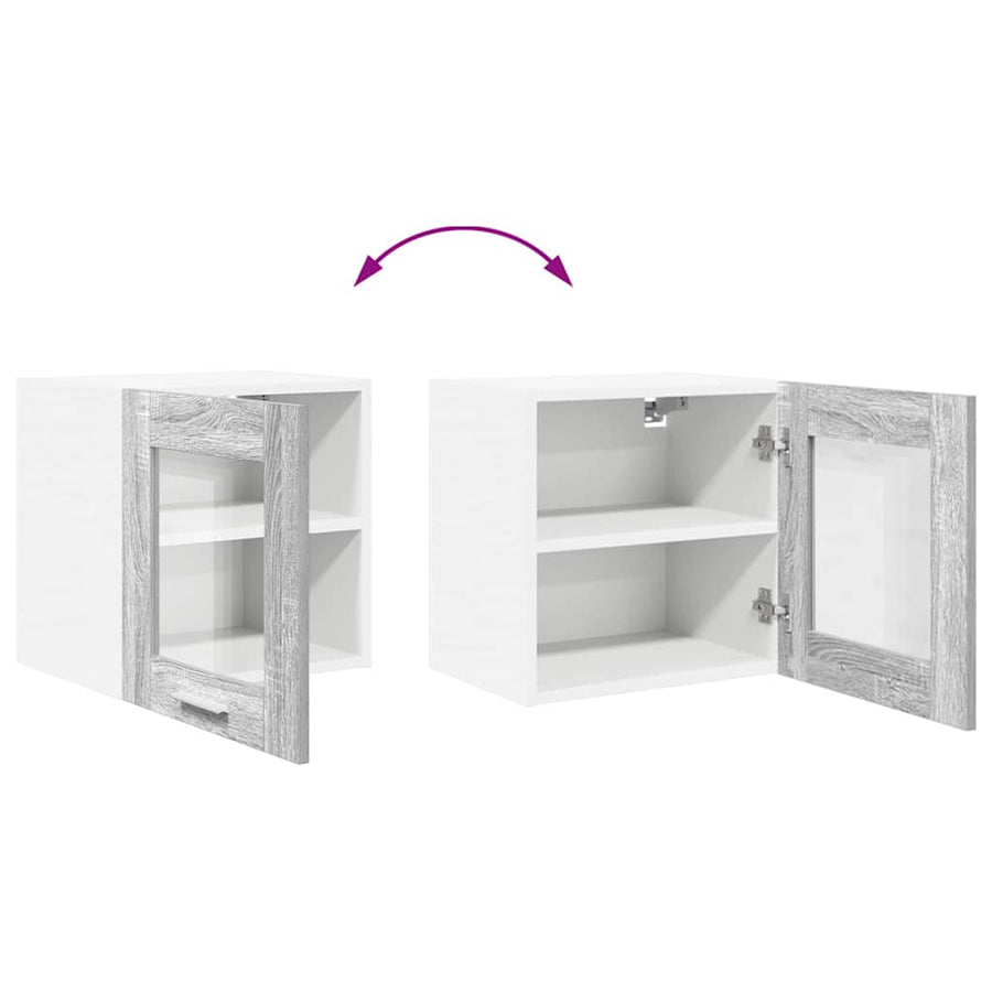 Hangkast Riga Grijs Sonoma 40 x 31 x 40 cm Bewerkt hout