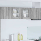 Wall cabinet 2 pcs Grey Sonoma 40 x 31 x 40 cm Engineered wood