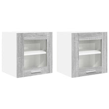 Hangkast Riga 2 pcs Grijs Sonoma 40 x 31 x 40 cm Bewerkt hout
