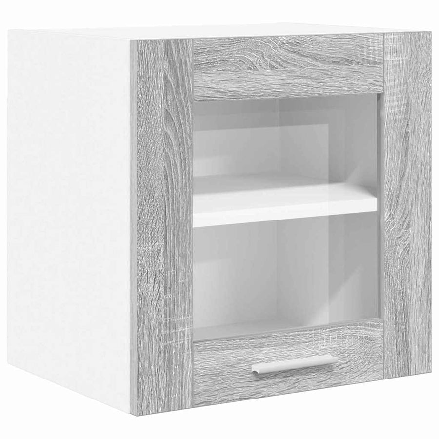 Hangkast Riga 2 pcs Grijs Sonoma 40 x 31 x 40 cm Bewerkt hout