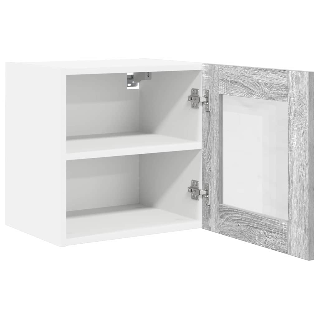 Hangkast Riga 2 pcs Grijs Sonoma 40 x 31 x 40 cm Bewerkt hout