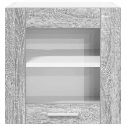 Hangkast Riga 2 pcs Grijs Sonoma 40 x 31 x 40 cm Bewerkt hout