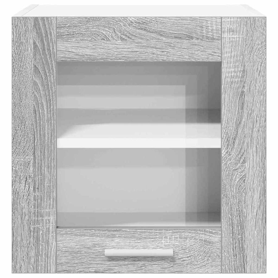 Hangkast Riga 2 pcs Grijs Sonoma 40 x 31 x 40 cm Bewerkt hout