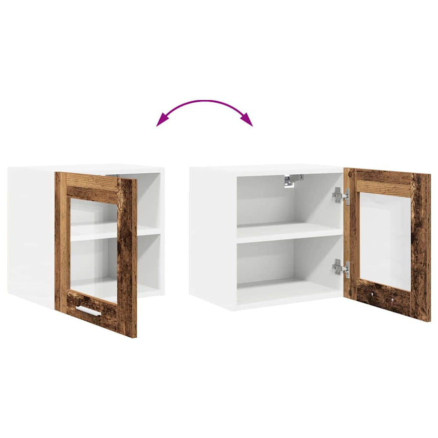 Hangkast met plank Riga Oud Hout 40 x 31 x 40 cm Bewerkt hout