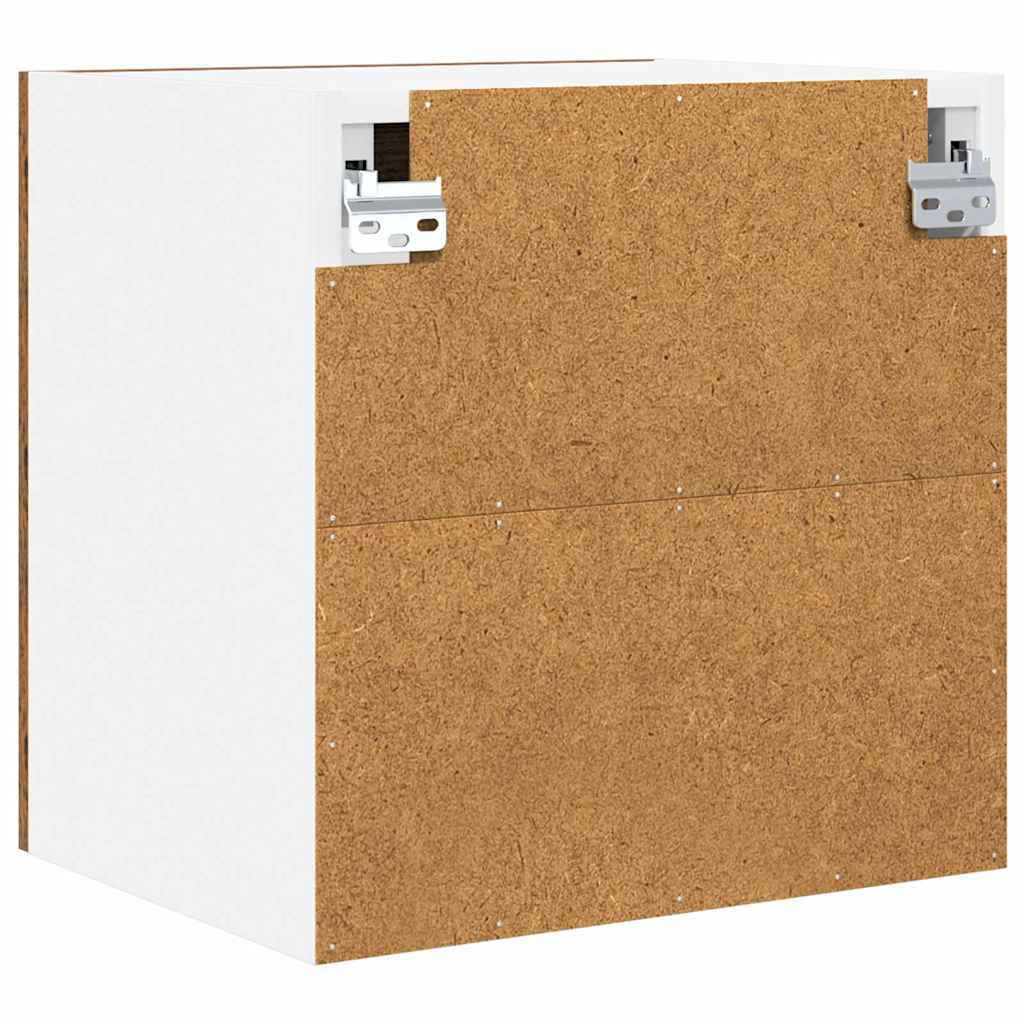 Hangkast Riga 2 pcs Oud Hout 40 x 31 x 40 cm Bewerkt hout