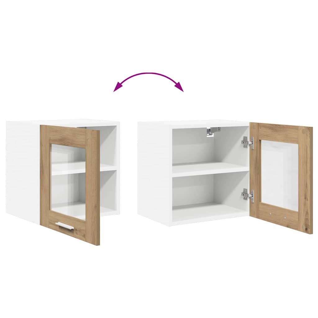 Hangkast Riga Artisan Eiken 40 x 31 x 40 cm Bewerkt hout
