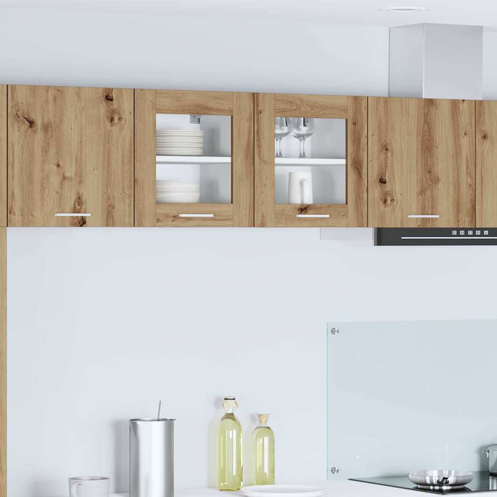 Hangkast Riga 2 pcs Artisan Eiken 40 x 31 x 40 cm Bewerkt hout