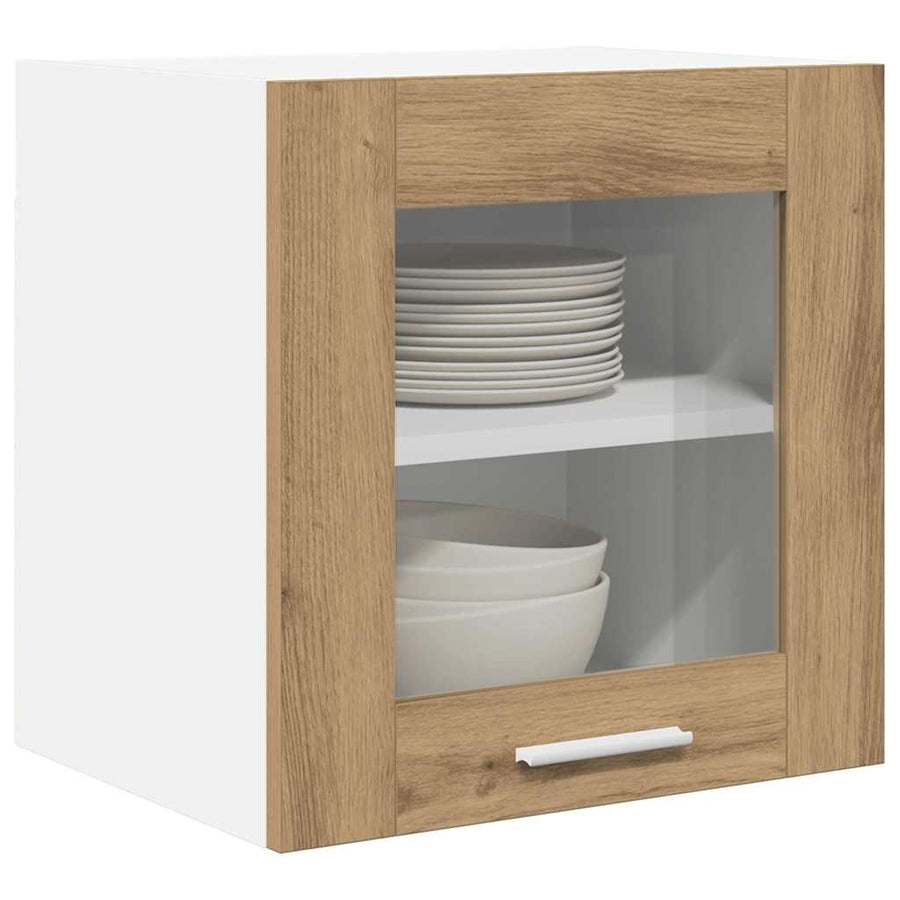 Hangkast Riga 2 pcs Artisan Eiken 40 x 31 x 40 cm Bewerkt hout
