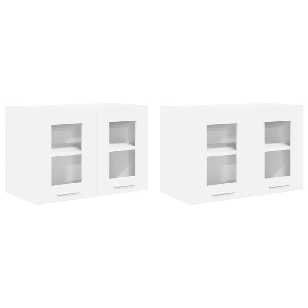 Hangkast met plank Riga 2 pcs Wit 60 x 31 x 40 cm Bewerkt hout