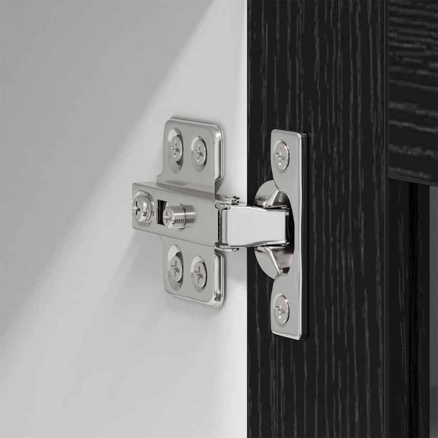 Hangkast Riga 2 pcs Zwart Eiken 60 x 31 x 40 cm Bewerkt hout