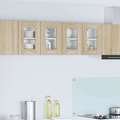 Hangkast Riga 2 pcs Sonoma Eiken 60 x 31 x 40 cm Bewerkt hout
