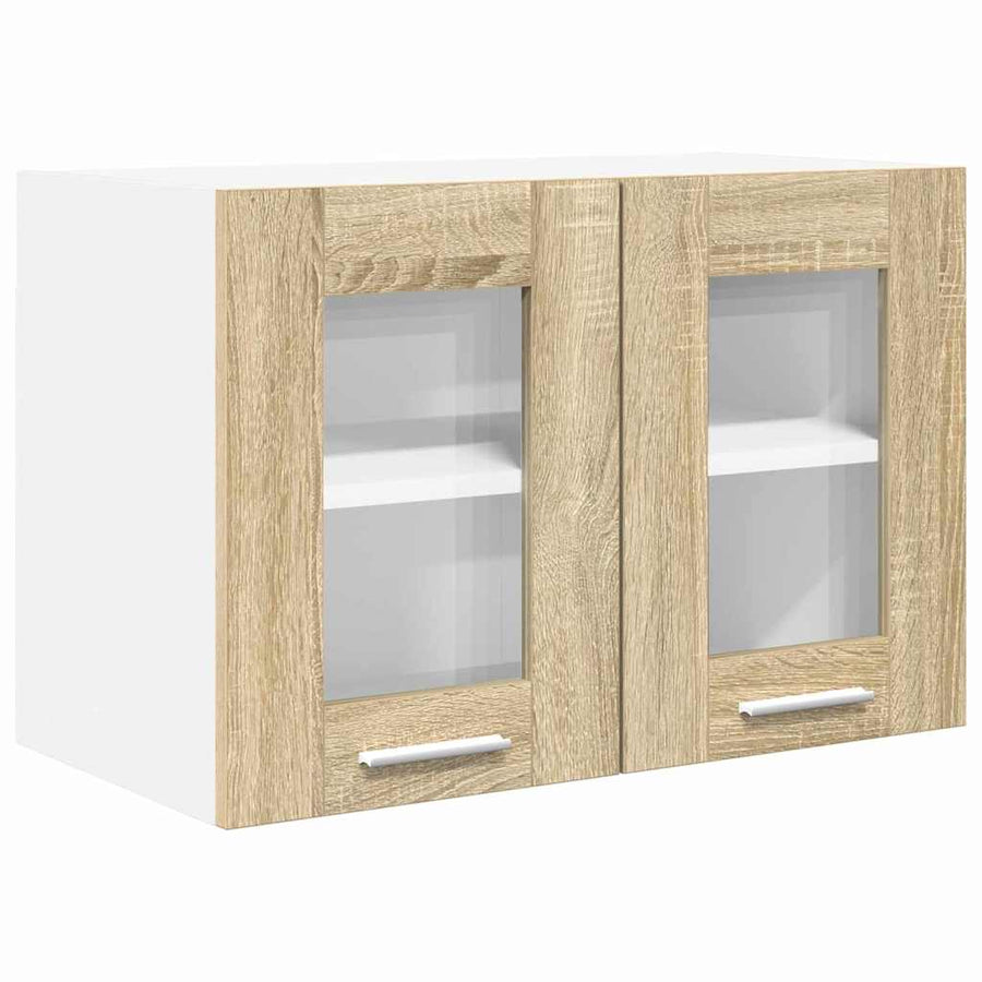 Hangkast Riga 2 pcs Sonoma Eiken 60 x 31 x 40 cm Bewerkt hout