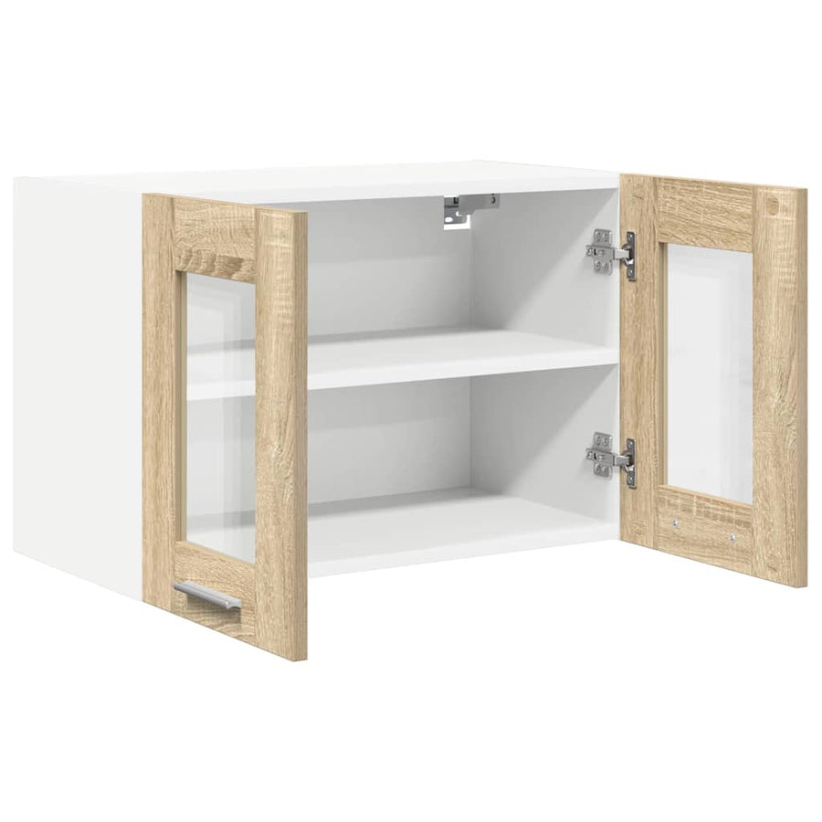 Hangkast Riga 2 pcs Sonoma Eiken 60 x 31 x 40 cm Bewerkt hout
