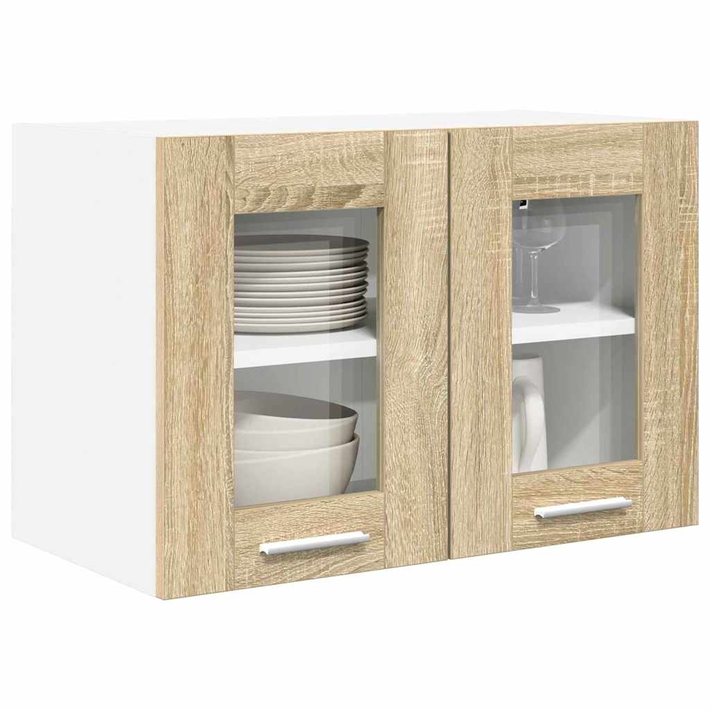 Hangkast Riga 2 pcs Sonoma Eiken 60 x 31 x 40 cm Bewerkt hout