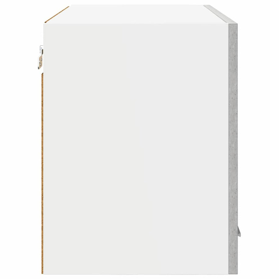Hangkast Riga 2 pcs Beton Grijs 60 x 31 x 40 cm Bewerkt hout