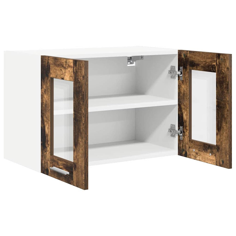 Hangkast Riga Gerookt eiken 60 x 31 x 40 cm Bewerkt hout