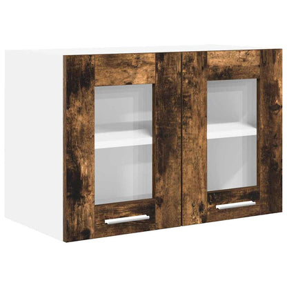 Hangkast Riga 2 pcs Gerookt eiken 60 x 31 x 40 cm Bewerkt hout