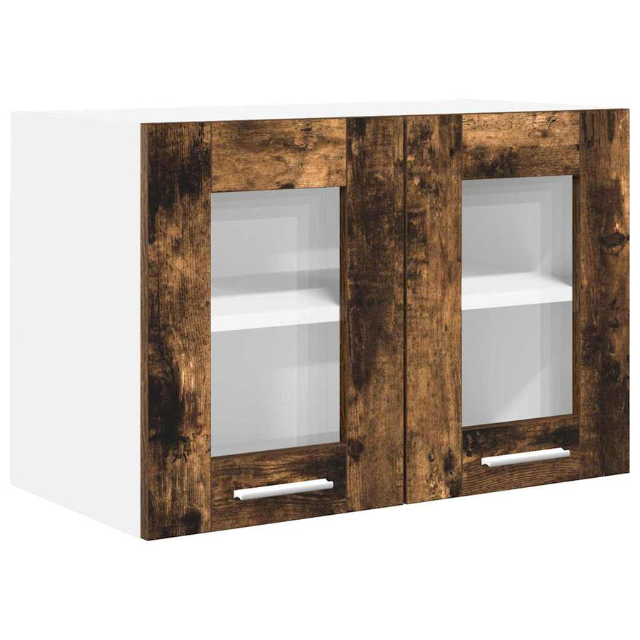 Hangkast Riga 2 pcs Gerookt eiken 60 x 31 x 40 cm Bewerkt hout