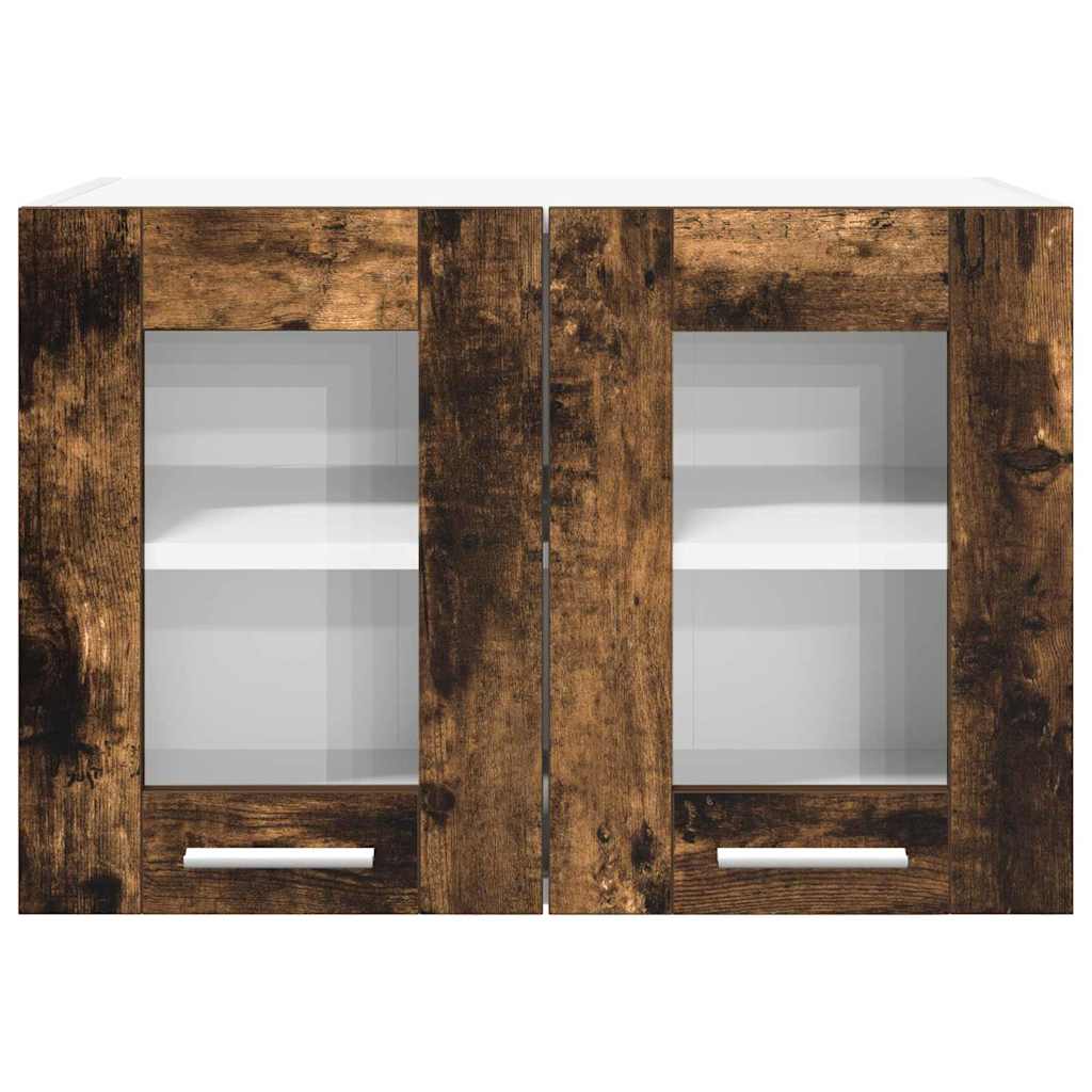 Hangkast Riga 2 pcs Gerookt eiken 60 x 31 x 40 cm Bewerkt hout
