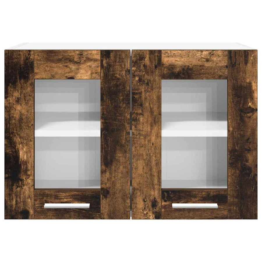 Hangkast Riga 2 pcs Gerookt eiken 60 x 31 x 40 cm Bewerkt hout