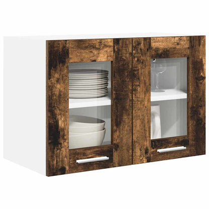 Hangkast Riga 2 pcs Gerookt eiken 60 x 31 x 40 cm Bewerkt hout