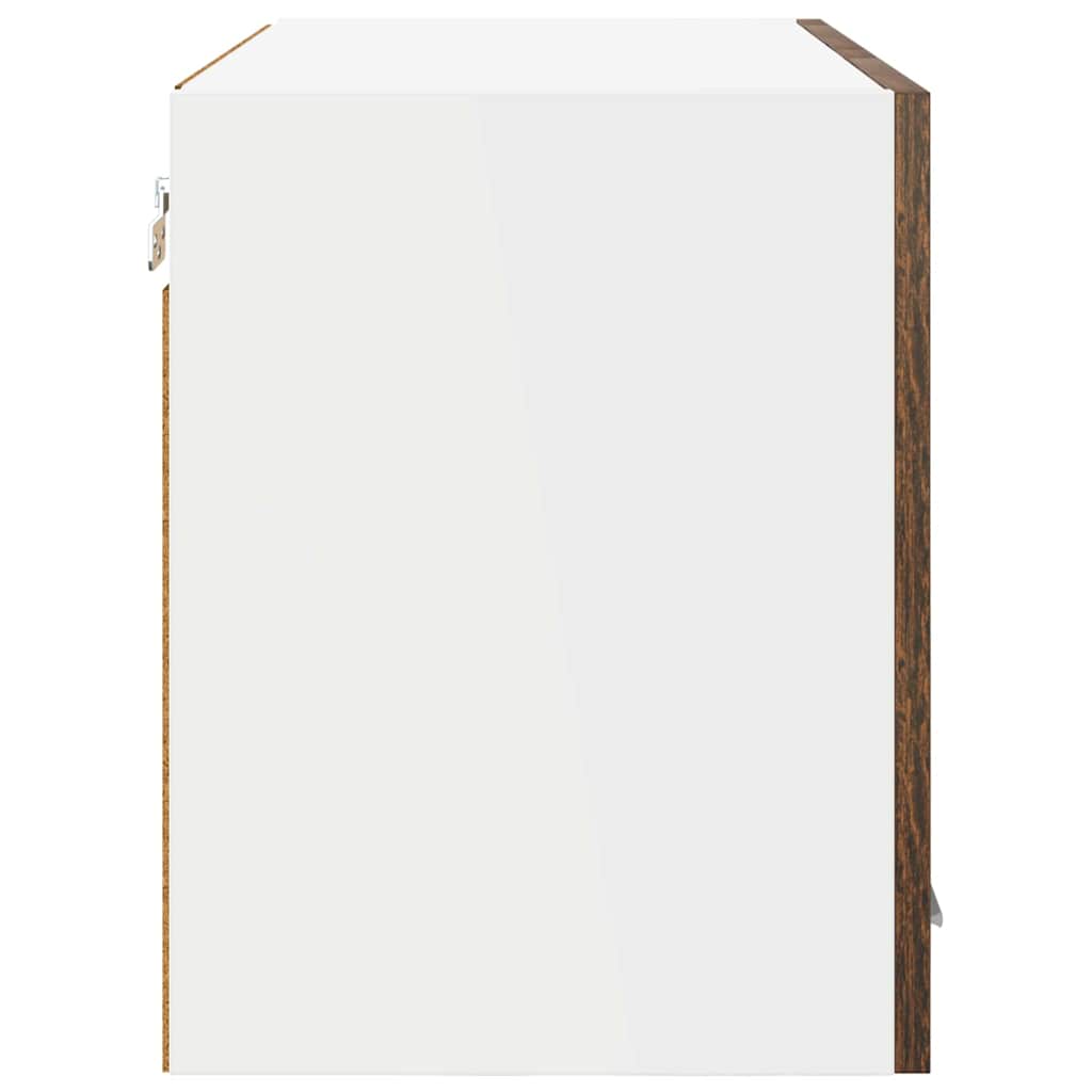 Hangkast Riga 2 pcs Gerookt eiken 60 x 31 x 40 cm Bewerkt hout