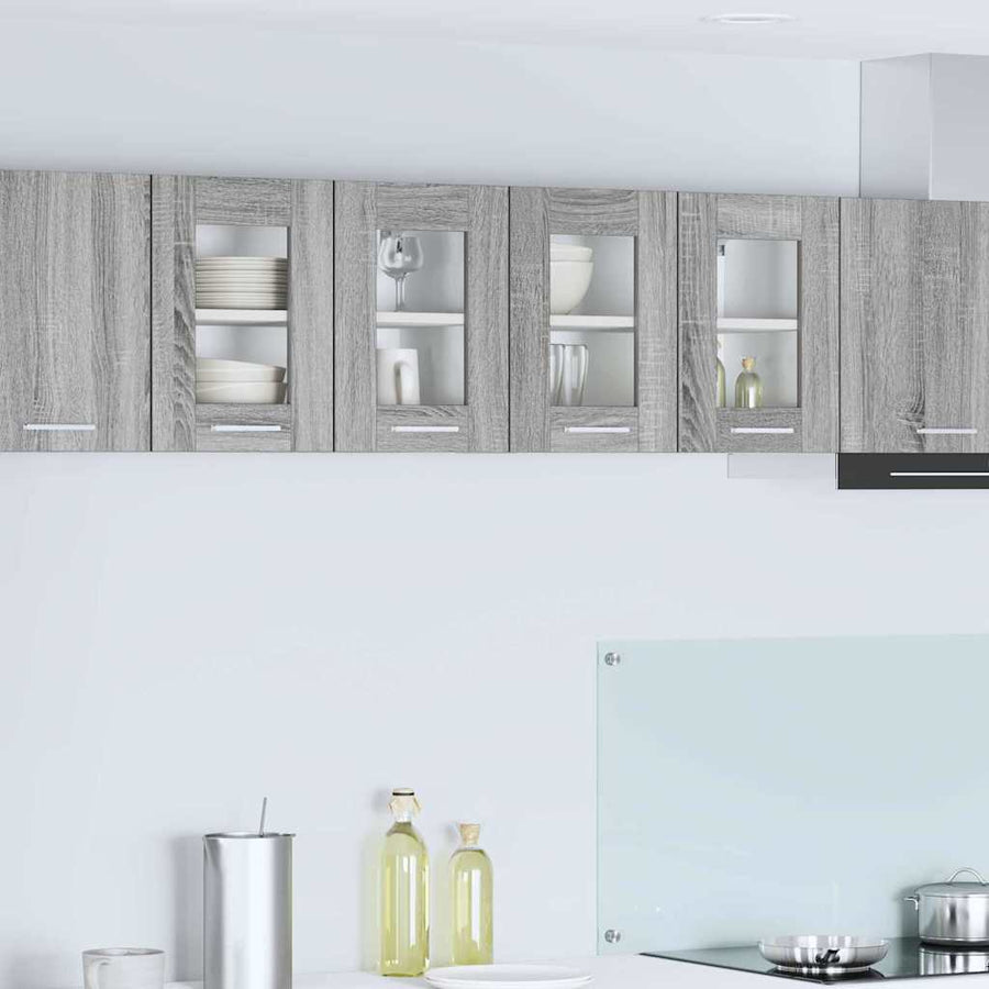 Hangkast Riga 2 pcs Grijs Sonoma 60 x 31 x 40 cm Bewerkt hout